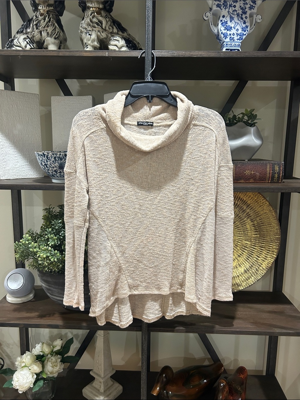 Cha Cha Vente medium Cozy Cowl Neck Sweater - Cream